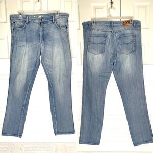 Just jeans  straight blue washed jeans